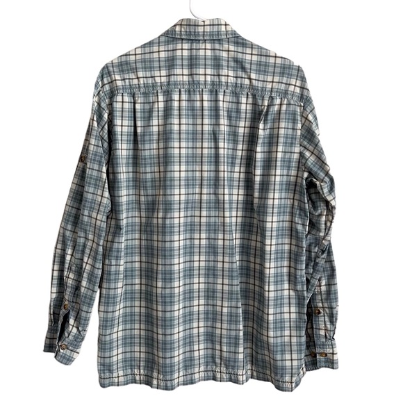 LL Bean Men’s Medium Long Sleeve Button Down Hiking Outdoor Travel Shirt Plaid - Picture 2 of 9